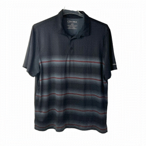 Callaway Men's Black Striped Polo Shirt